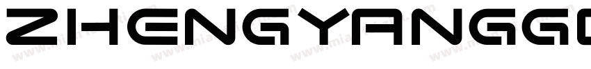 zhengyanggb regular字体转换